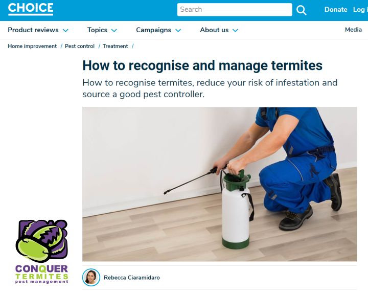 Choice Magazine Termite advice 2020