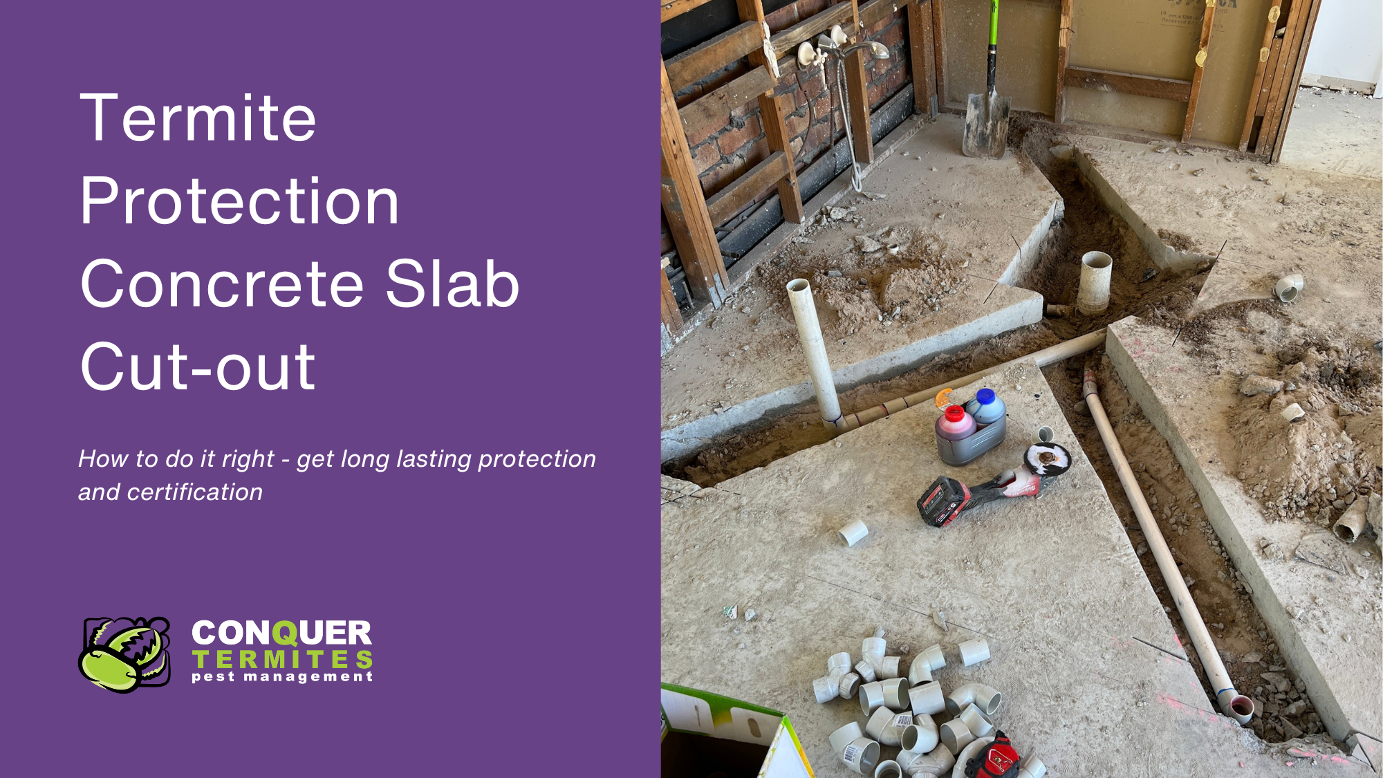 Termite Protection for Concrete Slab Cut-outs - Brisbane