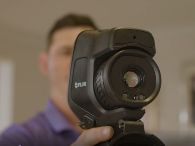 Professional termite thermal imaging inspection Brisbane home